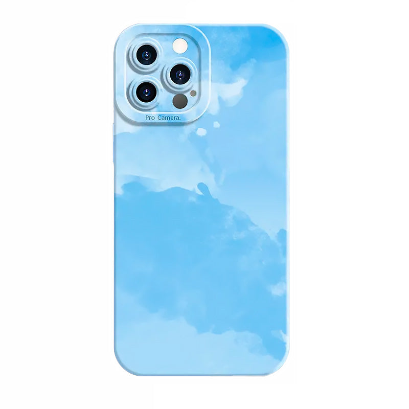 coque iphone bleu ciel arty