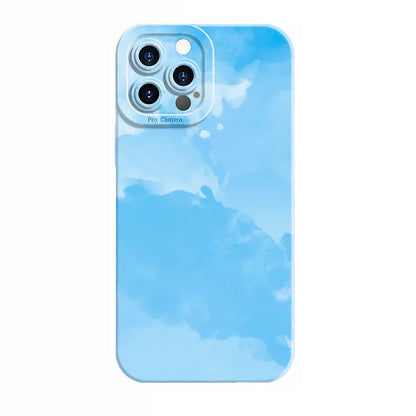 coque iphone bleu ciel arty 